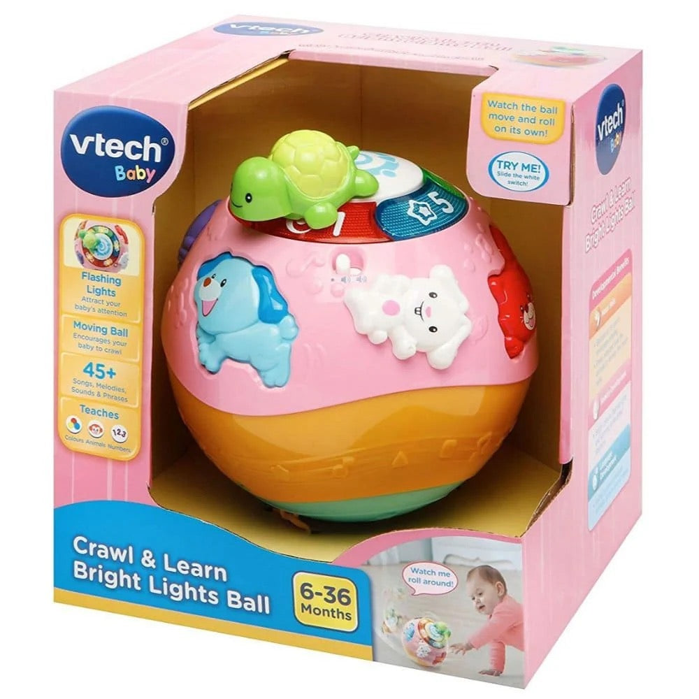 Vtech - Wiggle & Crawl & Learn Lights Ball | Pink Vtech - Wiggle & Crawl & Learn Lights Ball | Pink