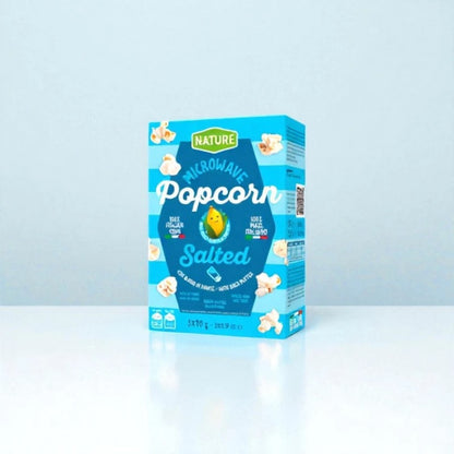 Bio Factor - Microwave Popcorn | Gluten Free | Salted | 3x90g