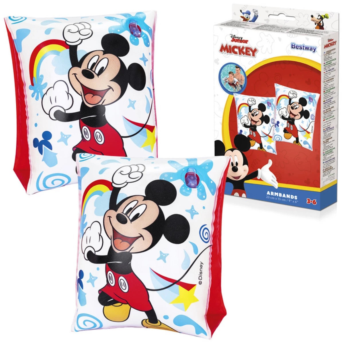 Disney - 3D Arm Bands - Mickey Mouse | 3+ Years Disney - 3D Arm Bands - Mickey Mouse | 3+ Years