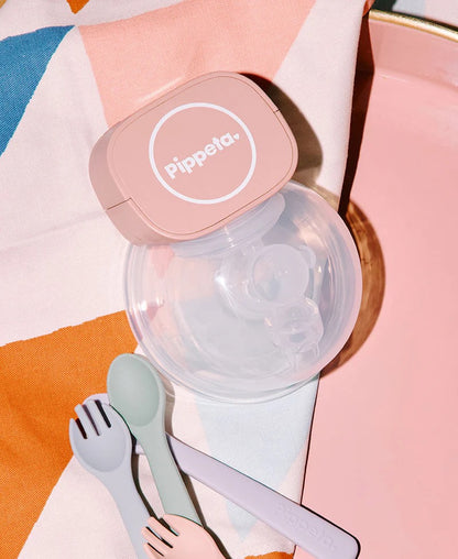 Pippeta - Led Wearable Hands Free Breast Pump | Ash Rose | Pack Of 2