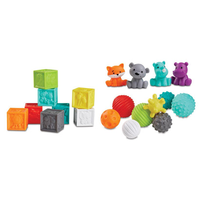 Infantino - Balls, Blocks & Buddies 20 Pieces Activity Play Set