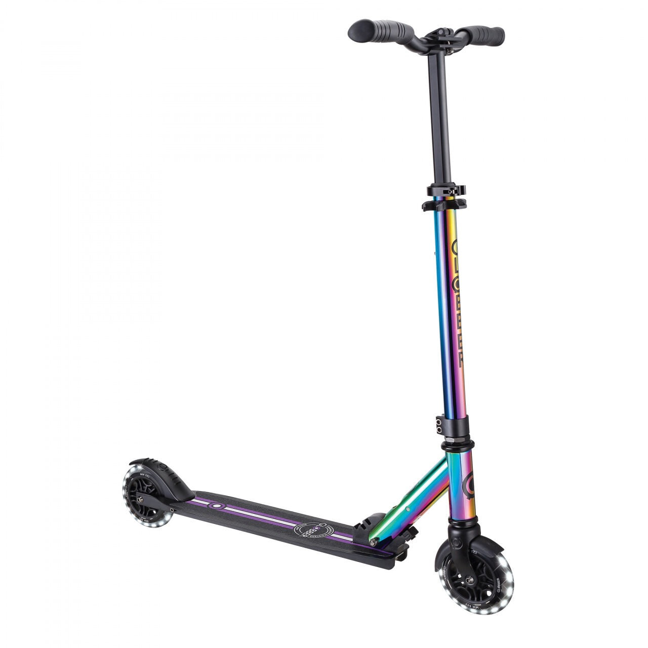 Globber - Flow Element Lights Scooter | Neochrome | 6Y+