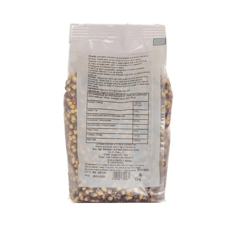 Bio Factor - Organic Blue Popcorn | Gluten Free | 500g Bio Factor - Organic Blue Popcorn | Gluten Free | 500g