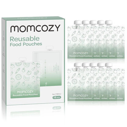 Momcozy - 10 Reusable Baby Food Pouches | 100ml