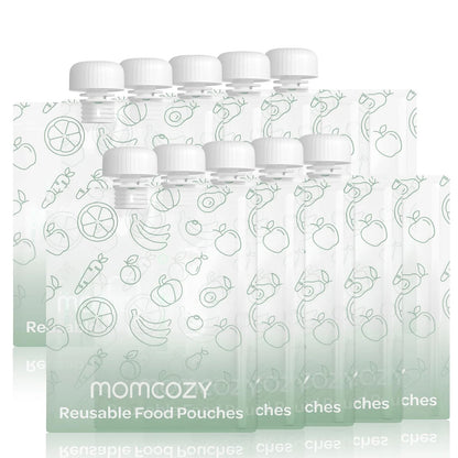 Momcozy - 10 Reusable Baby Food Pouches | 100ml