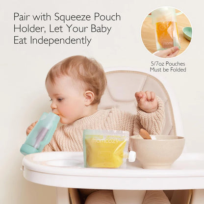 Momcozy - 10 Reusable Baby Food Pouches | 100ml