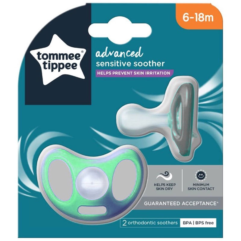 Tommee Tippee - Advanced Sensitive Soother | 6-18M | 2 Pack Tommee Tippee - Advanced Sensitive Soother | 6-18M | 2 Pack