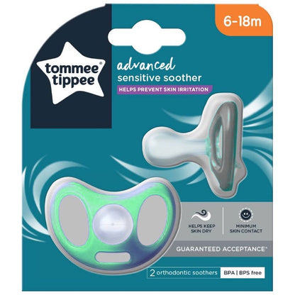 Tommee Tippee - Advanced Sensitive Soother | 6-18M | 2 Pack