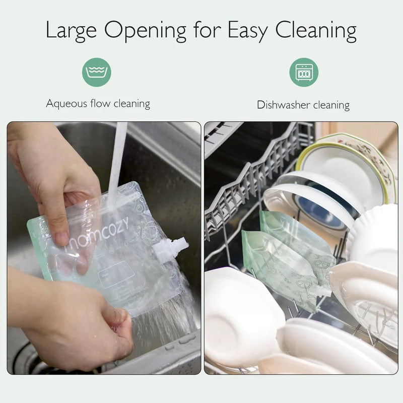 Momcozy - 10 Reusable Baby Food Pouches | 100ml