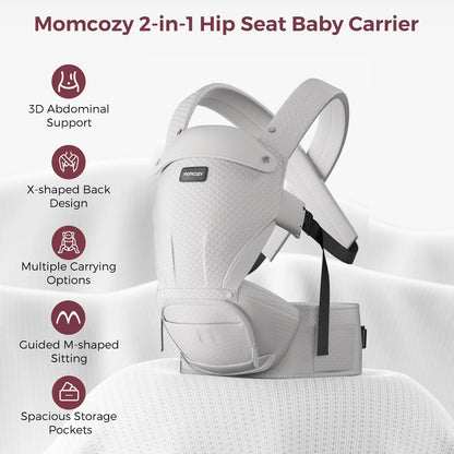 Momcozy - 2-in-1 AIR Hip Seat Carrier | Air Mesh