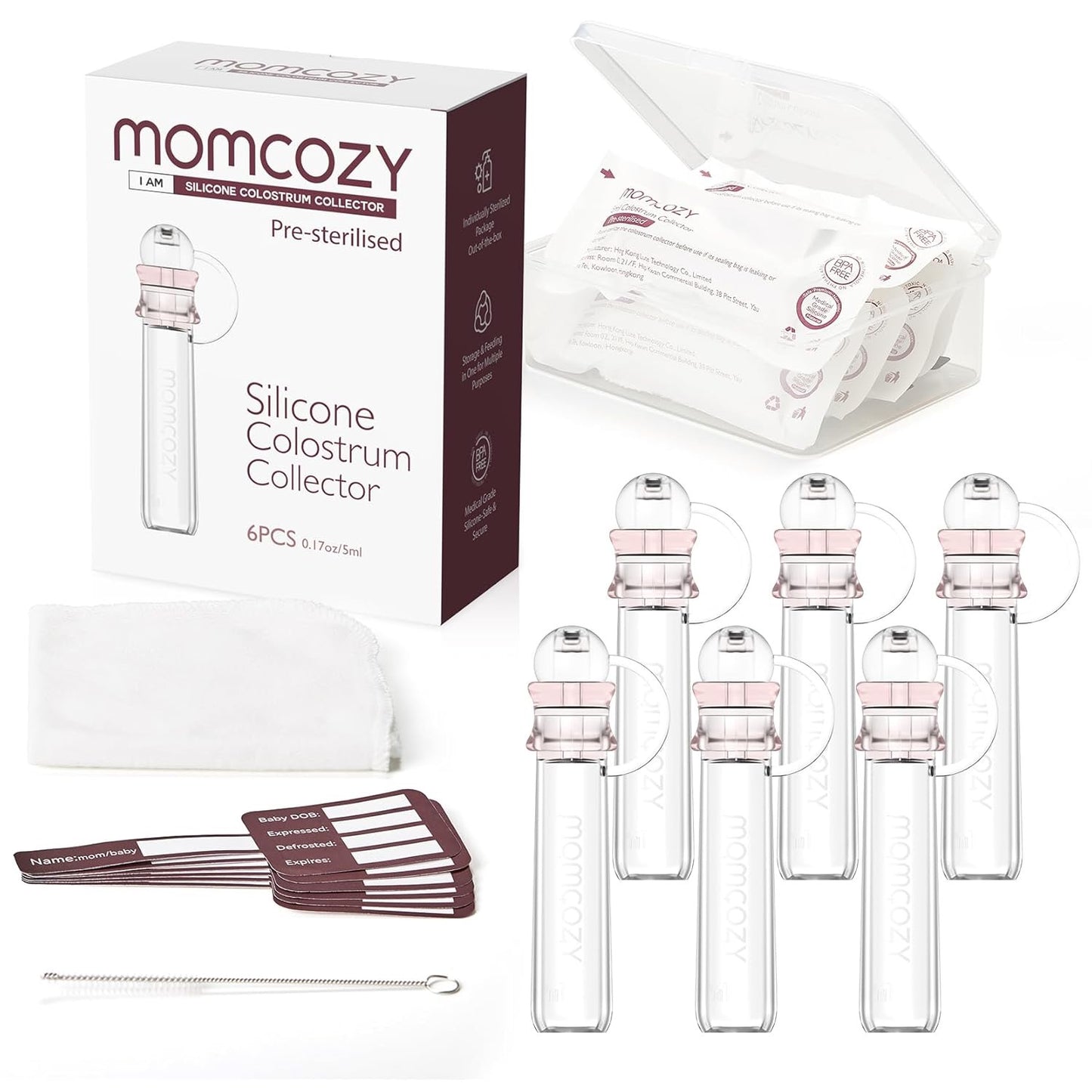 Momcozy - Silicone Colostrum Collector | 5ml | 6 pcs