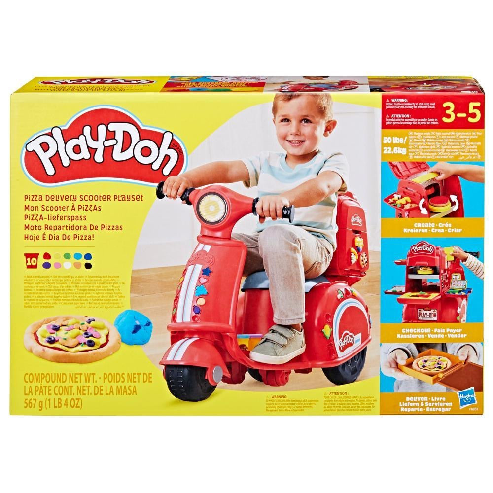 Play-Doh Pizza Delivery Kids Scooter Playset