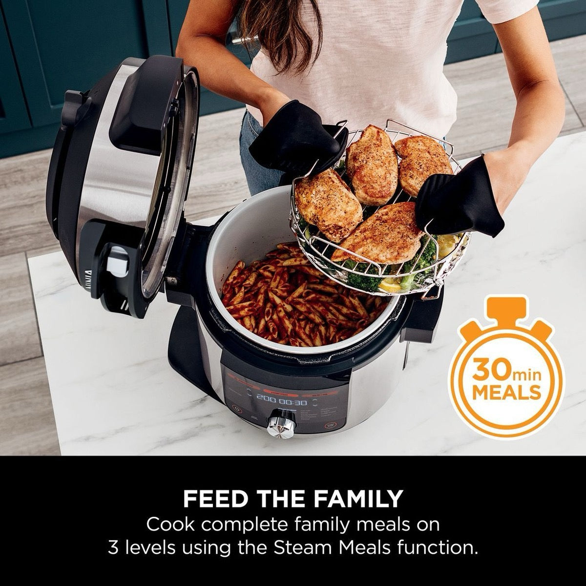 Ninja - Foodi MAX 15-in-1 SmartLid Multi-Cooker with Smart Cook System | 7.5L