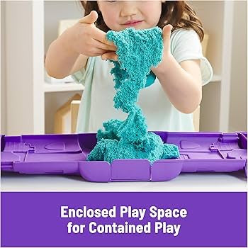 Kinetic Sand Castle Case with 1lb Teal Sand Kinetic Sand Castle Case with 1lb Teal Sand