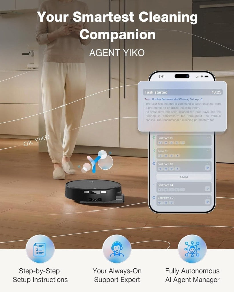 Ecovacs - DEEBOT T90 PRO OMNI Automated Vacuum Cleaner