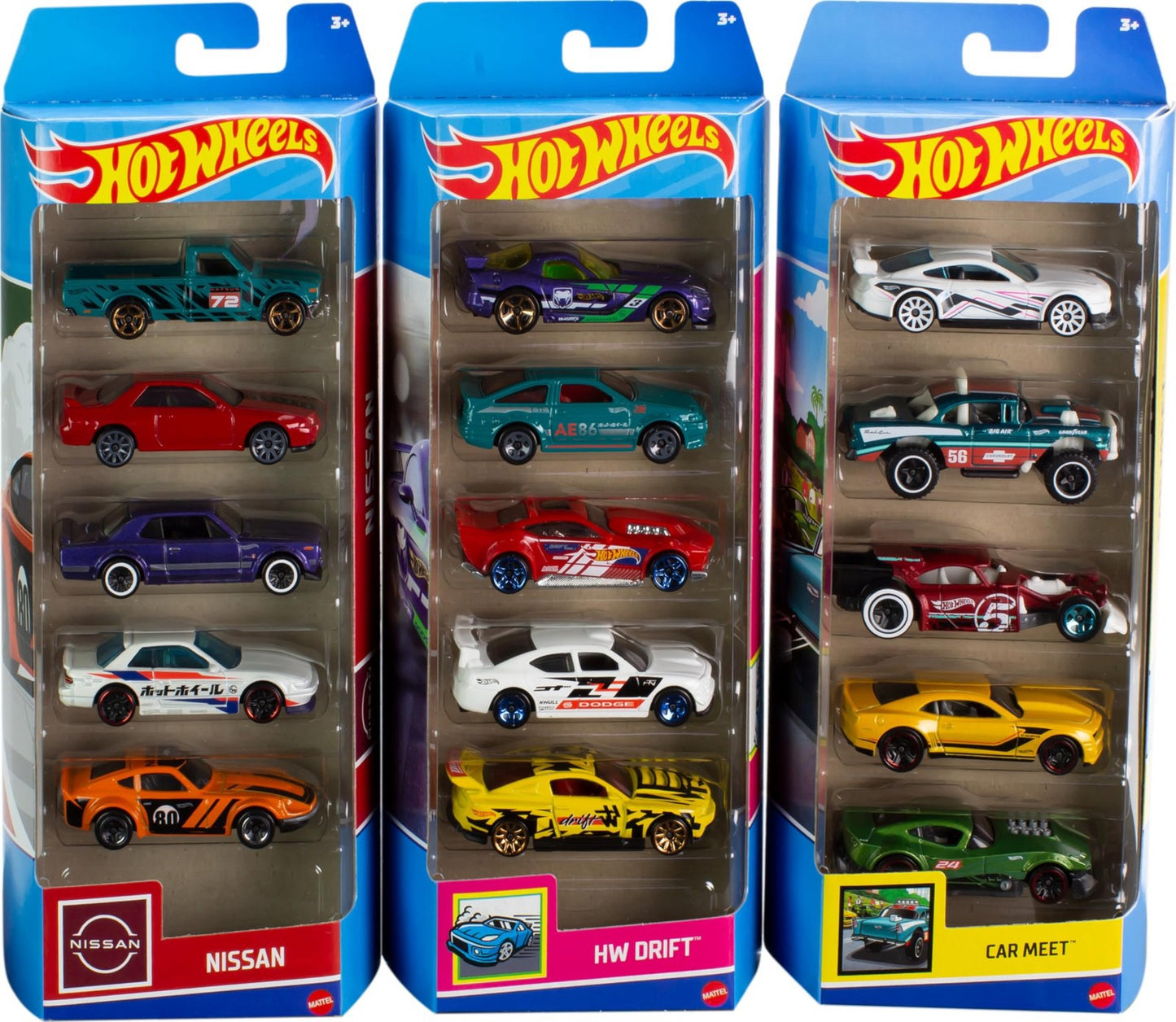 Hot Wheels - 1:64 Scale Die-Cast Toy Cars | 5-Pack