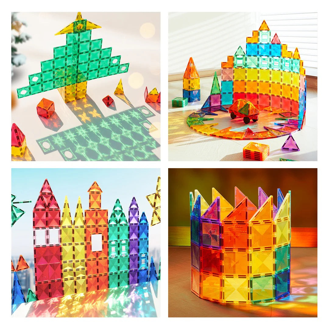Mideer - Colorful Magnetic Tiles | 100pcs Mideer - Colorful Magnetic Tiles | 100pcs