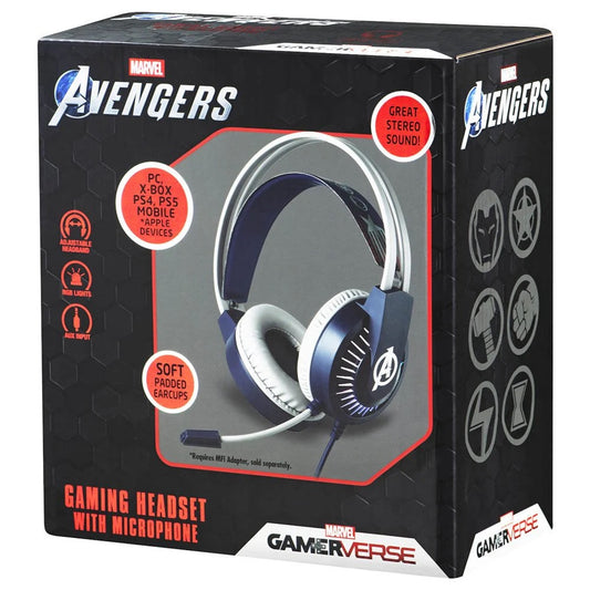 Disney - Kids Gaming Corded Headphones with Mic | Avengers | 3Y+