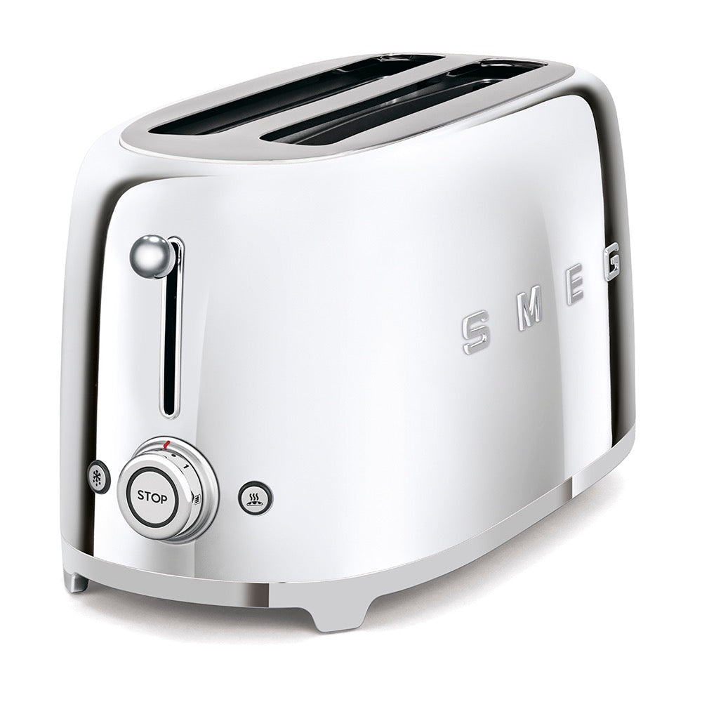 Smeg - Toaster | 2 Slots | Extra Wide | 50's Style Aesthetic | Steel