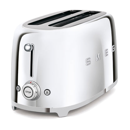 Smeg - Toaster | 2 Slots | Extra Wide | 50's Style Aesthetic | Steel