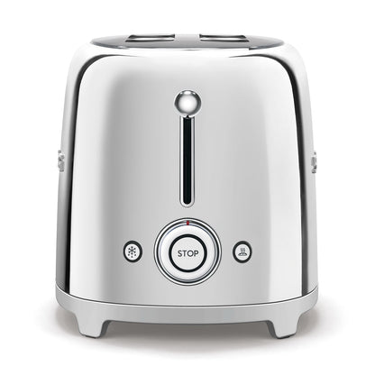Smeg - Toaster | 2 Slots | Extra Wide | 50's Style Aesthetic | Steel