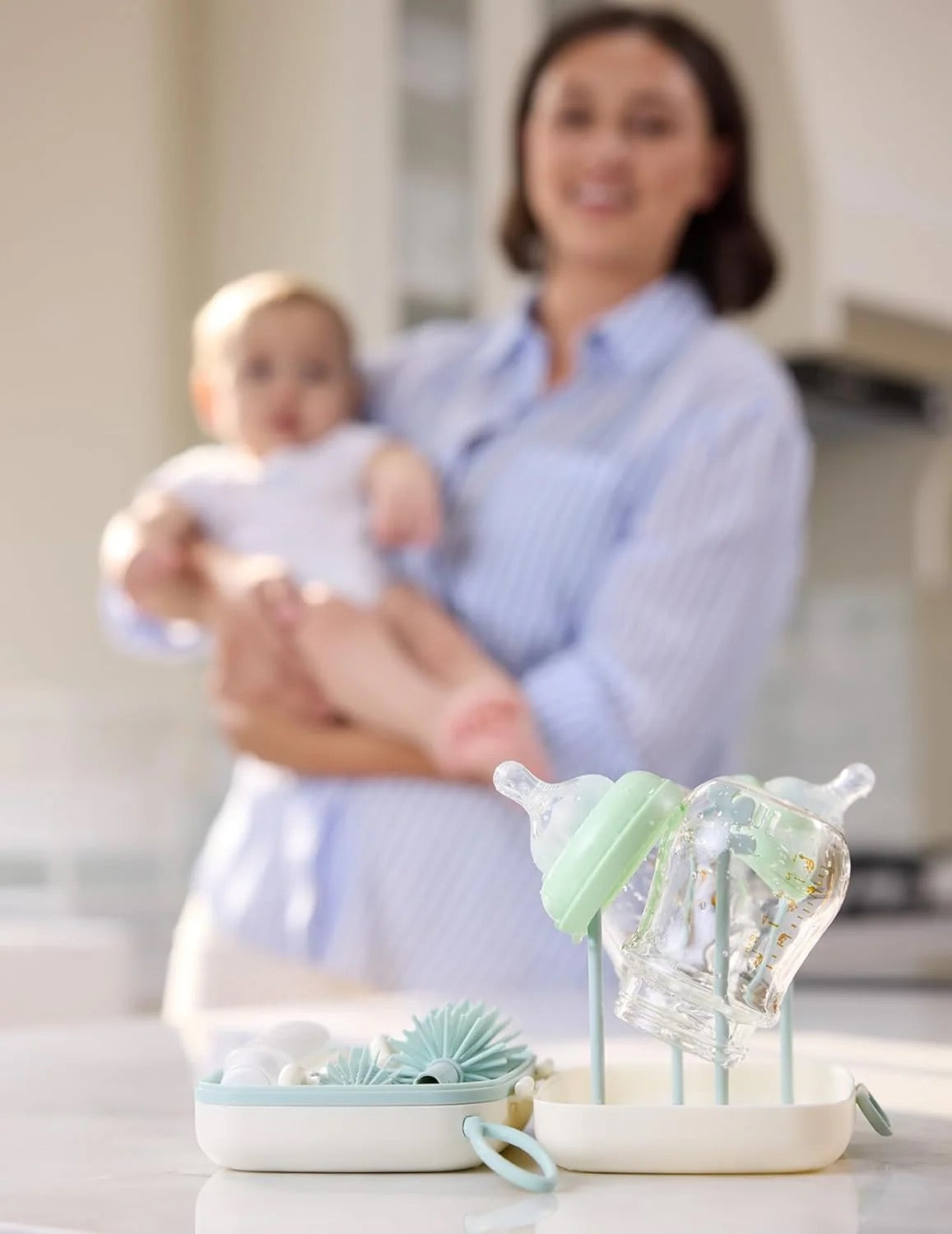 Momcozy - 7 in 1 Bottle Brush + Rack Set Momcozy - 7 in 1 Bottle Brush + Rack Set