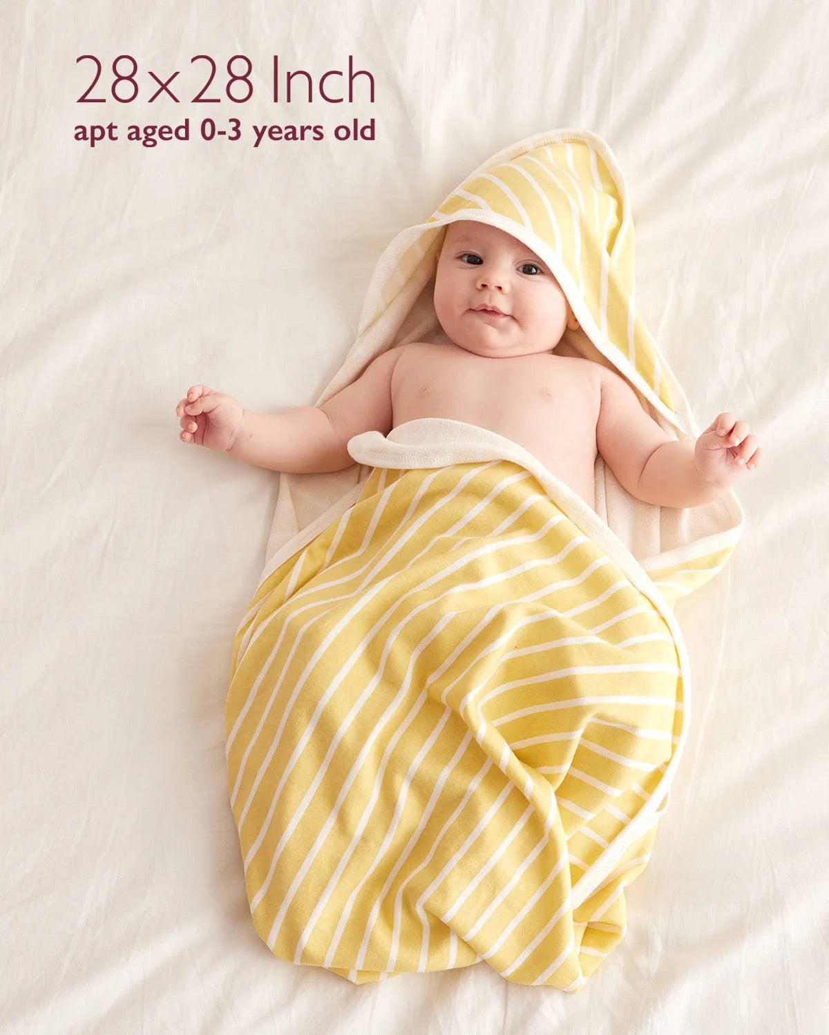 Momcozy - Baby Hooded Bath Towel | 2-Pack, White