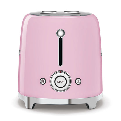 Smeg - Toaster | 2 Slots | Extra Wide | 50's Style Aesthetic | Pink
