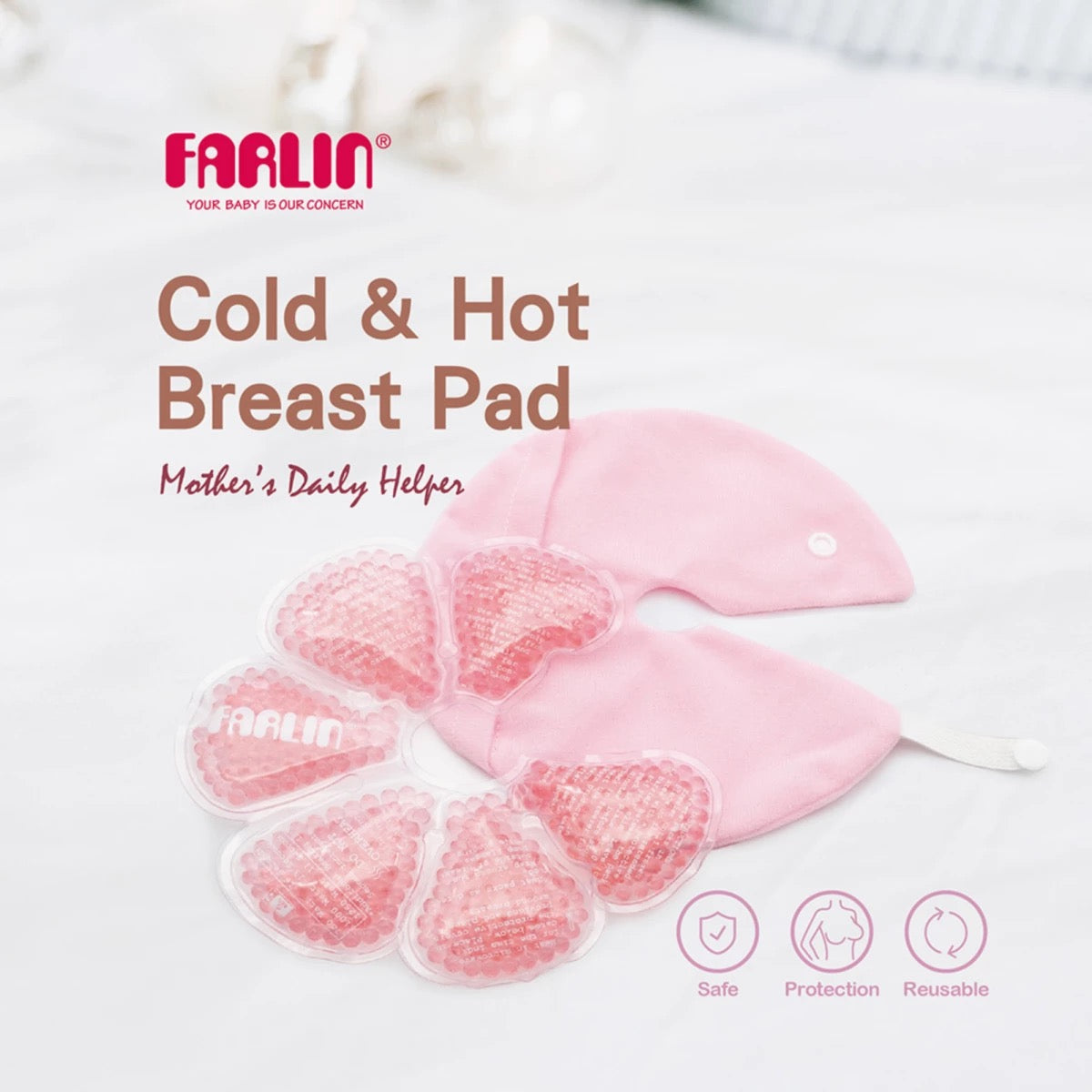 Farlin - Reusable Cold & Hot Breast Pad Farlin - Reusable Cold & Hot Breast Pad