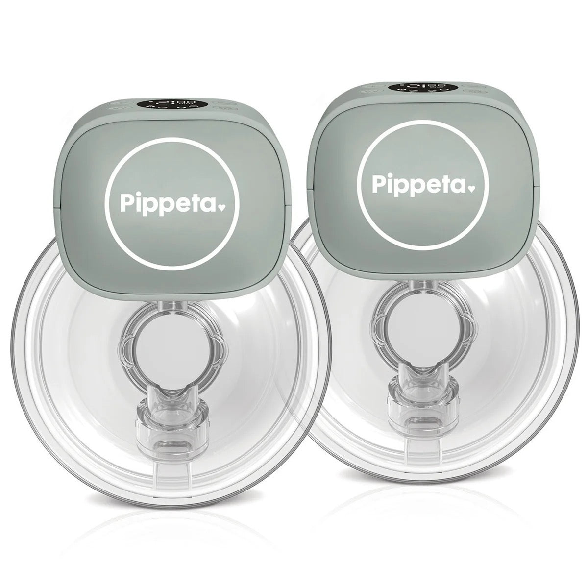 Pippeta - Led Wearable Hands Free Breast Pump | Sea Salt | Pack Of 2 Pippeta - Led Wearable Hands Free Breast Pump | Sea Salt | Pack Of 2