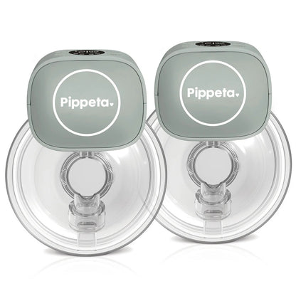 Pippeta - Led Wearable Hands Free Breast Pump | Sea Salt | Pack Of 2