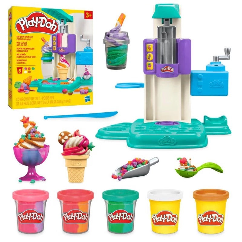 Play-Doh Rainbow Swirl Ice Cream Playset Play-Doh Rainbow Swirl Ice Cream Playset