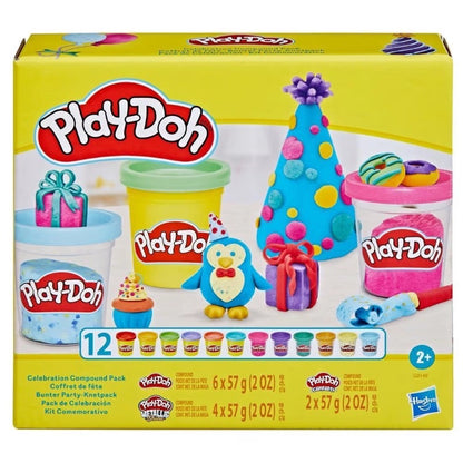 مجموعة Play-Doh Celebration المكونة من 12 قطعة