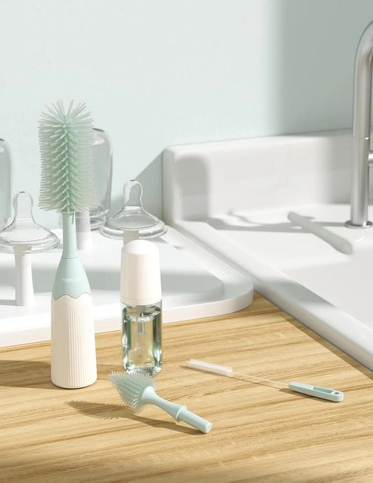 Momcozy Bottle Brush Kit, Innovative Push-Press Design Green — BambiniJO Jordan