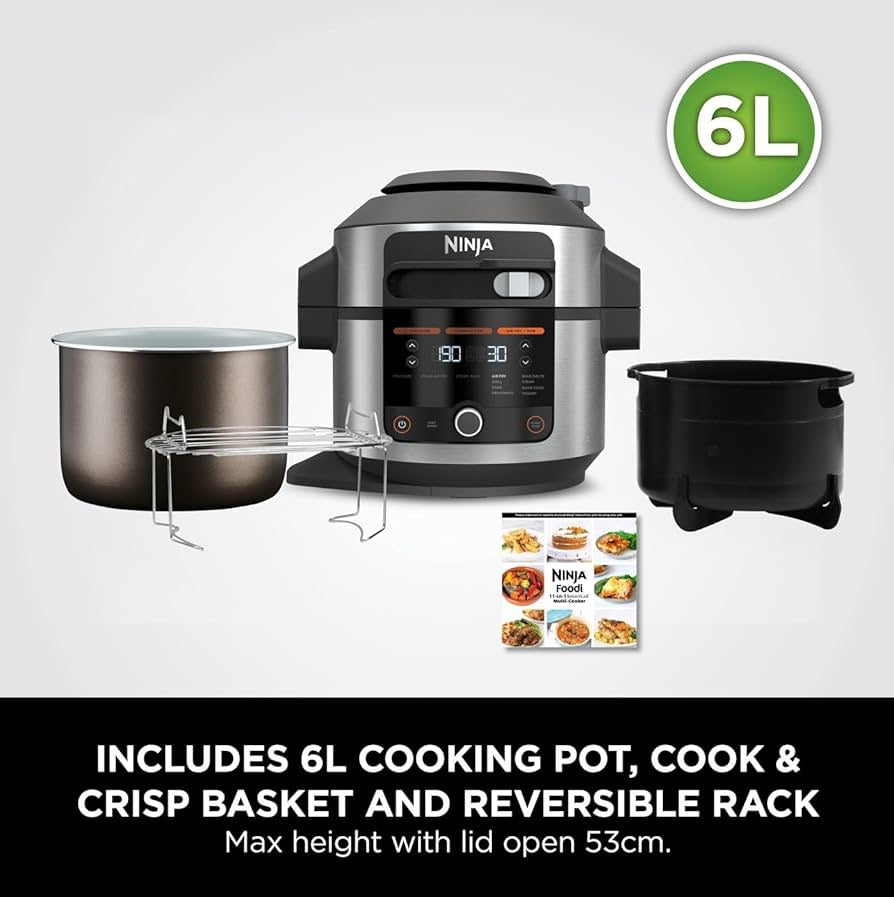 Ninja - Foodi 11-in-1 SmartLid Multicooker & Air Fryer | 6L