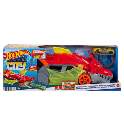 Hot Wheels - City Dragon Launch Transporter Track Set