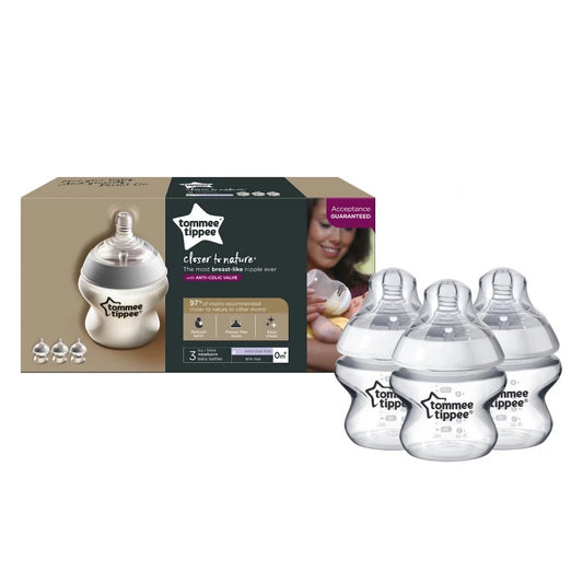 Tommee Tippee - Triple Pack Closer to Nature Bottles, 150ml