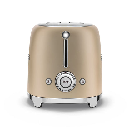 Smeg - Toaster | 2 Slots | 50's Style Aesthetic | Champagne