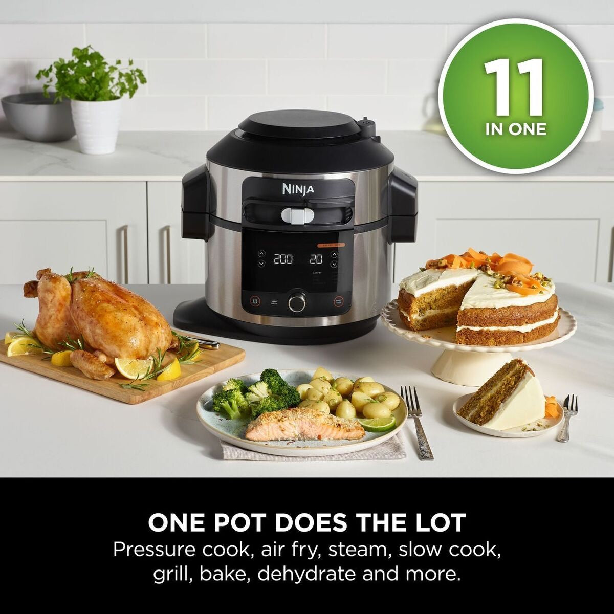 Ninja - Foodi 11-in-1 SmartLid Multicooker & Air Fryer | 6L