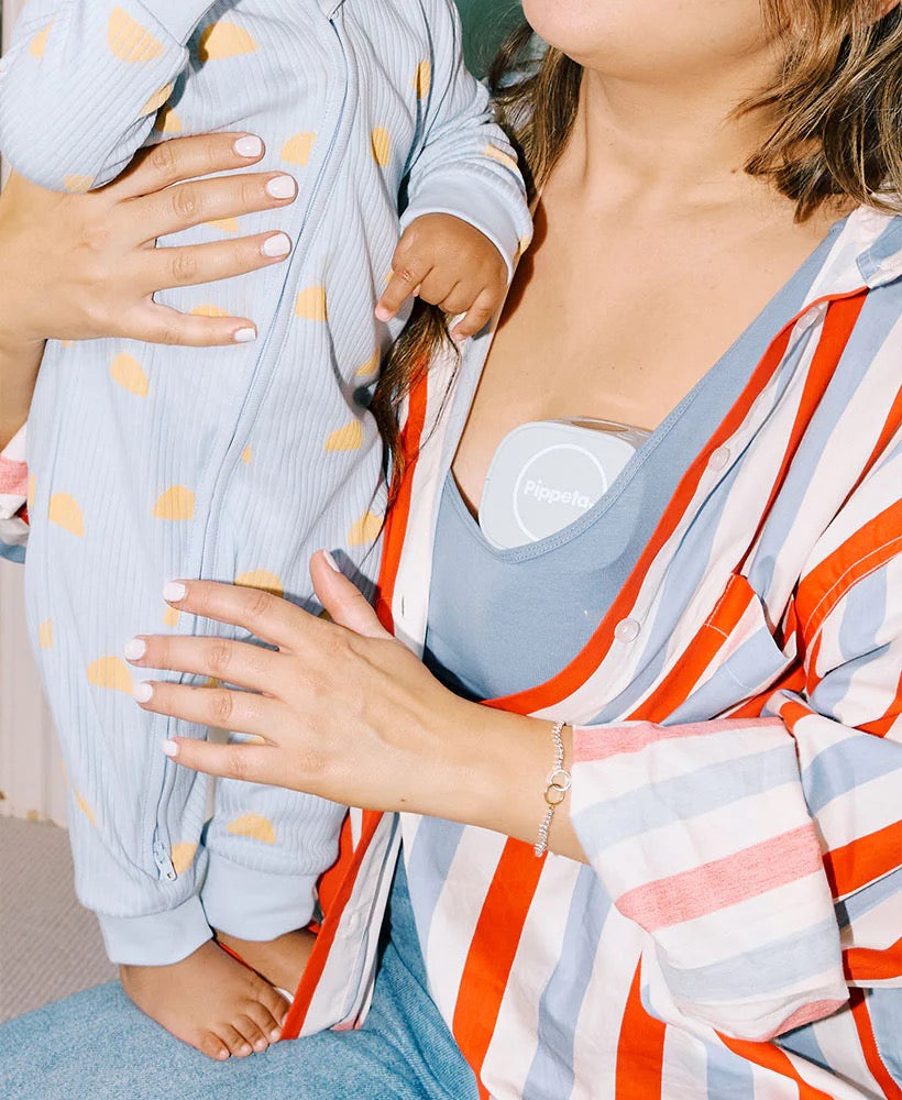 Pippeta - Led Wearable Hands Free Breast Pump | Sea Salt | Pack Of 2