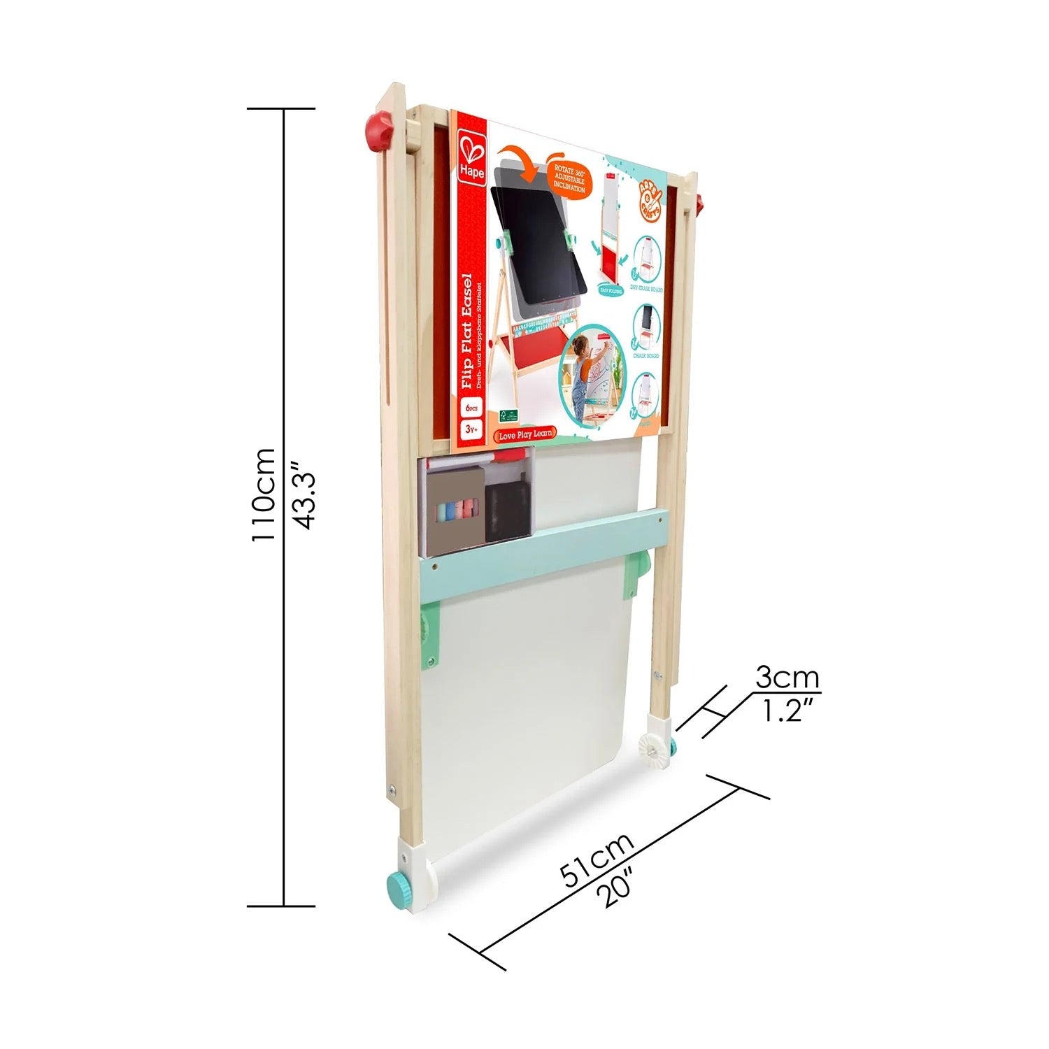 Hape - Flip Flat Easel Hape - Flip Flat Easel
