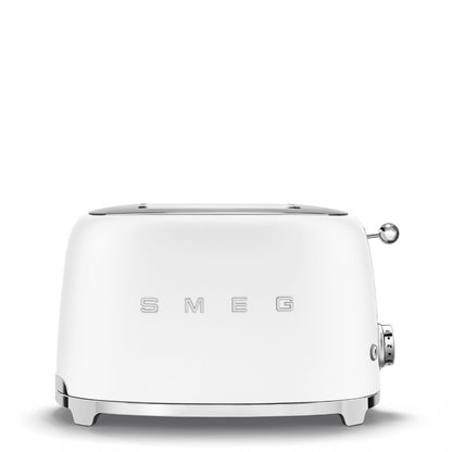 Smeg - Toaster | 2 Slots | 50's Style Aesthetic | Matt White