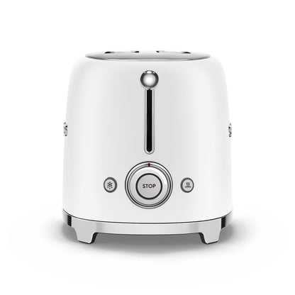 Smeg - Toaster | 2 Slots | 50's Style Aesthetic | Matt White