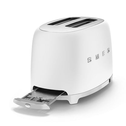 Smeg - Toaster | 2 Slots | 50's Style Aesthetic | Matt White
