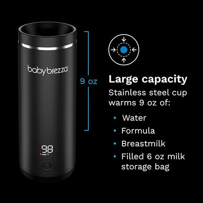 Baby Brezza - Superfast Portable Bottle Warmer | Rechargeable For Formula And Breastmilk