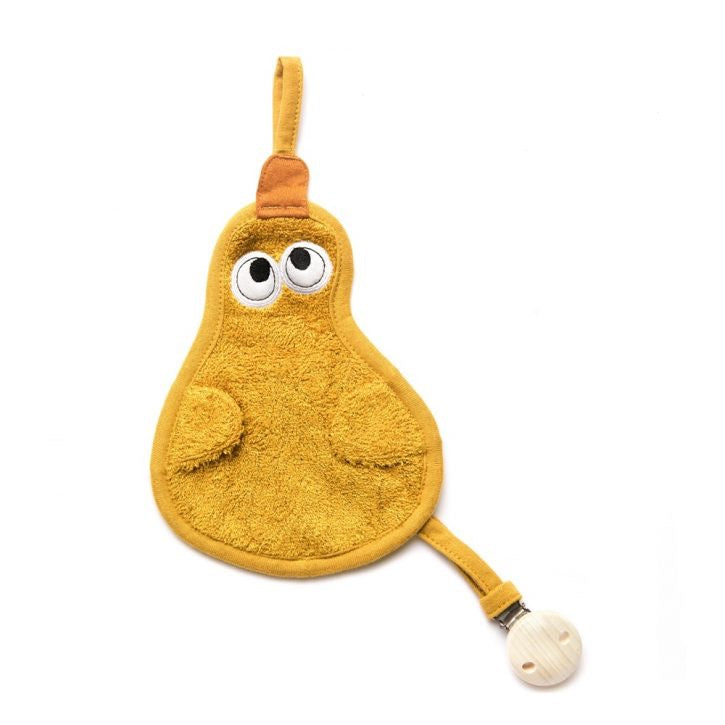 Timboo Pacifier Holder with Clip | Ocher Timboo Pacifier Holder with Clip | Ocher