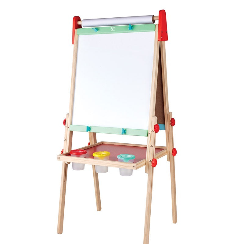 Hape - Step Up Bamboo Easel 20-Piece Set Hape - Step Up Bamboo Easel 20-Piece Set