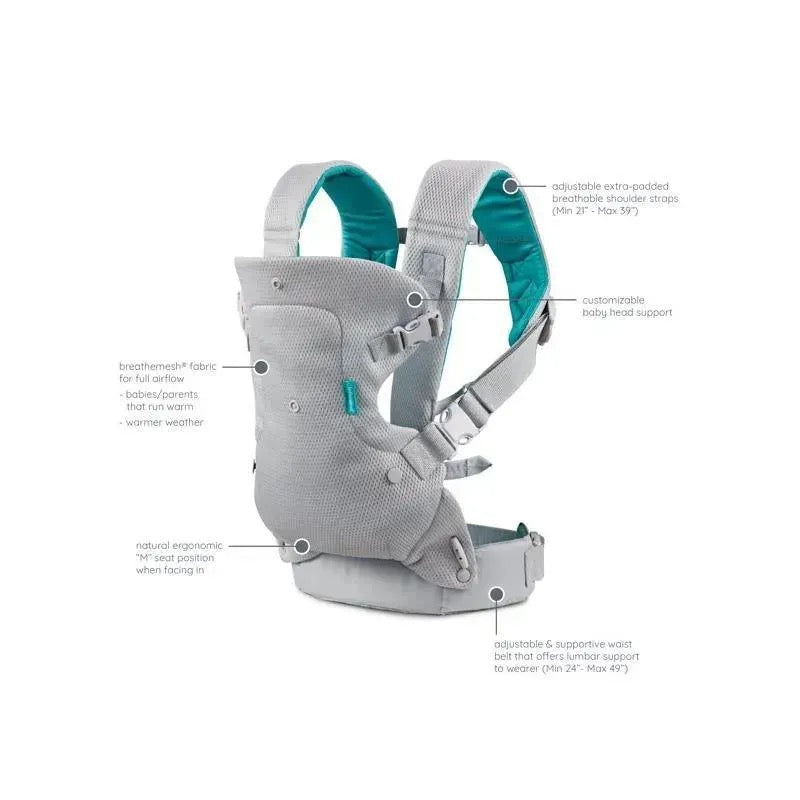 Infantini - Flip 4-in-1 Light & Airy Convertible Carrier | Teal
