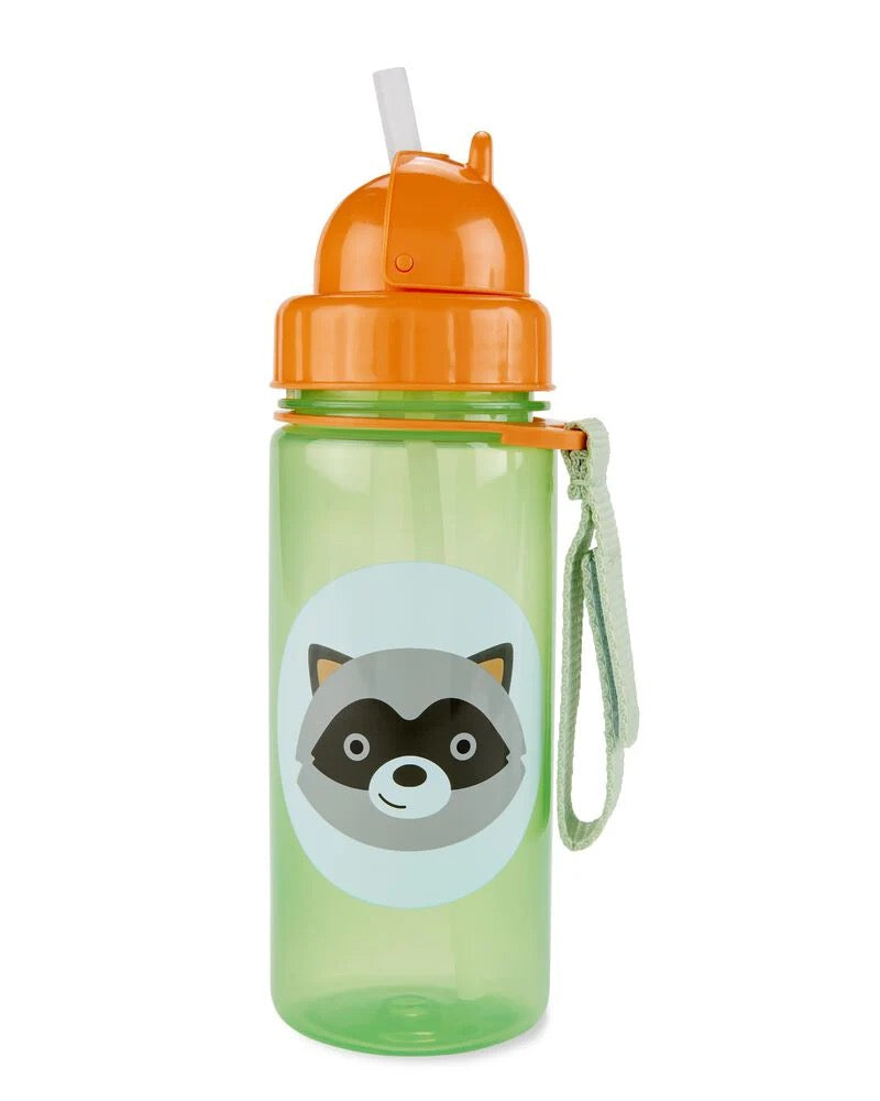 Skip Hop - Zoo Straw Bottle - Raccoon - 384.5ml Skip Hop - Zoo Straw Bottle - Raccoon - 384.5ml