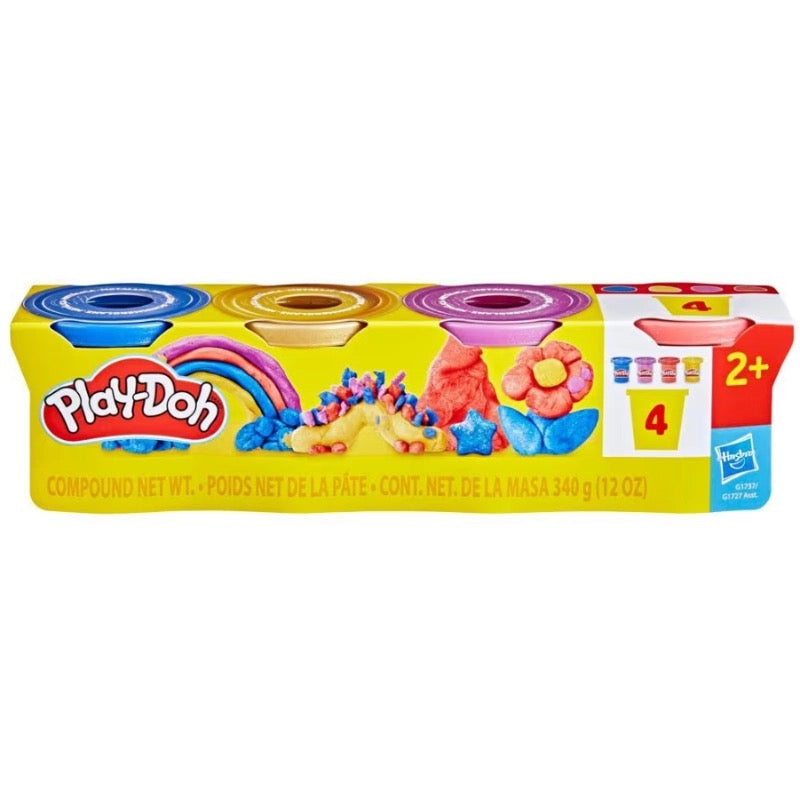 Play-Doh Metallic Shine Compound 4-Pack